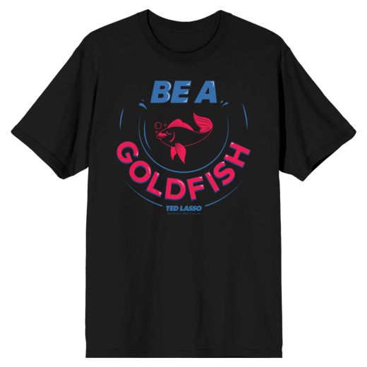 Ted Lasso Be A Goldfish Men’s Black T-Shirt