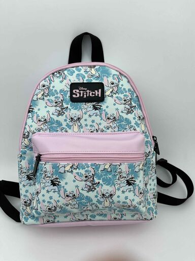 DISNEY - Stitch Floral AOP PU Mini Backpack iwth PU Patch