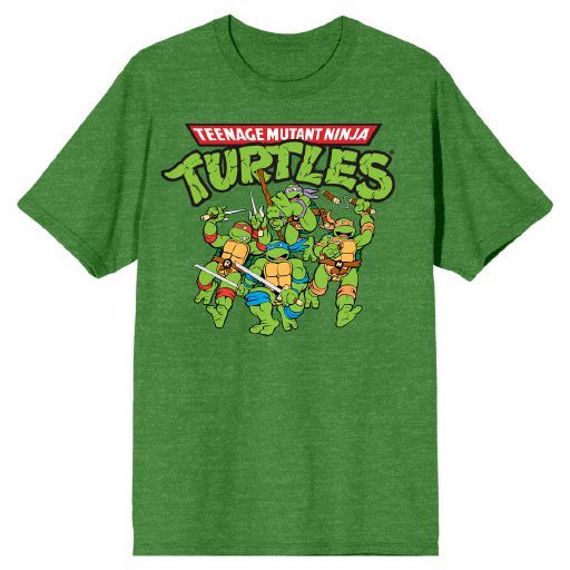 Teenage Mutant Ninja Turles - 4 Turtles Green T-Shirt