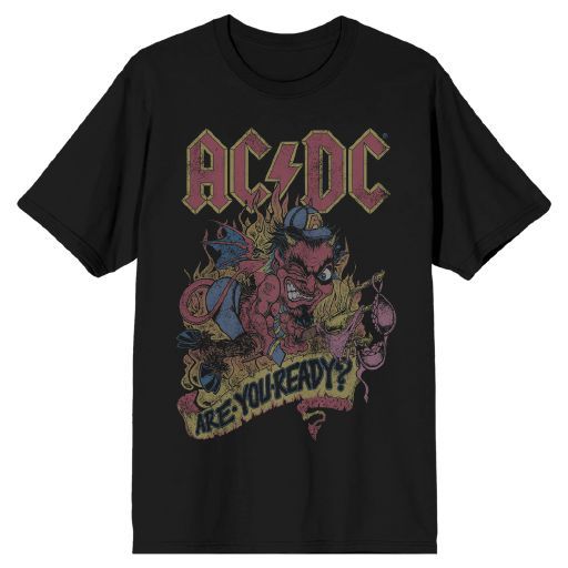 ACDC - Devil Are You Ready Mens Black Tee