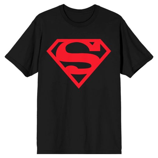 Superman Superboy Logo Black T-Shirt