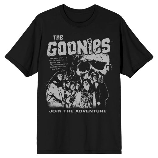 Goonies Movie Poster Black T-Shirt