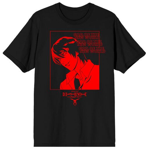 DEATH NOTE - God Of The New World Mens Black Tee