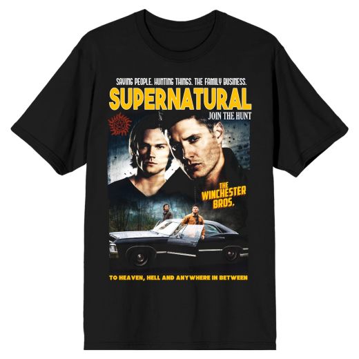 Supernatural Poster Black T-Shirt