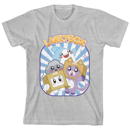 LankyBox Group Shot Kids Heather Grey T-Shirt