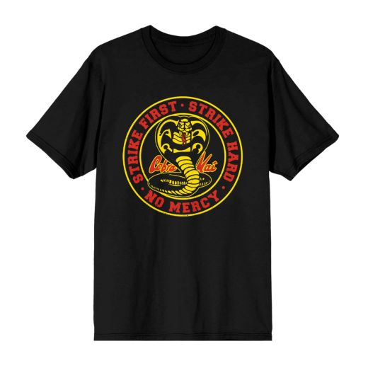 COBRA KAI - LOGO MEN'S BLACK CREW NECK TEE PPK (S-1,M-2,L-2,XL-2,XXL-1)