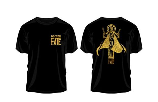 DC COMICS - Dr Fate Black Crew Neck Gold Foil Tshirt PPK (S-1,M-2,L-2, XL-1)