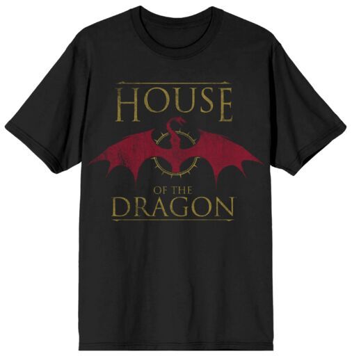 House of Dragon - house of the Dragon Graphic on Black Tee PPK (S-1,M-2,L-2,XL-1)