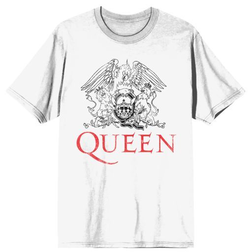 QUEEN - Music Roster Mens White Tee