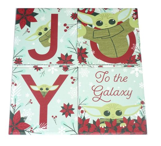 Star Wars - Grogu Holiday Ceramic Coaster set of 4