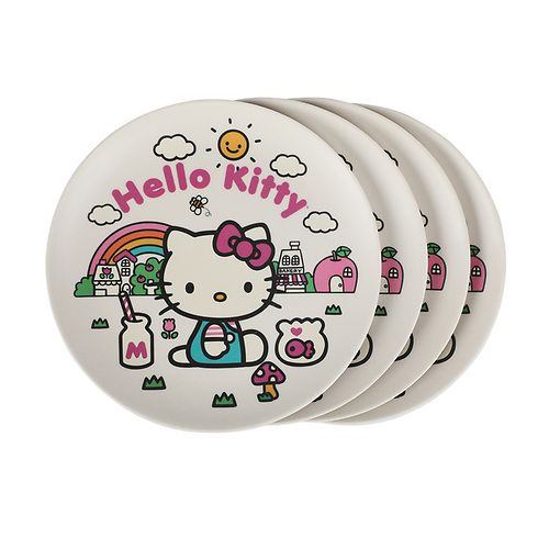 HELLO KITTY -  Bambo Plates 4 Pack
