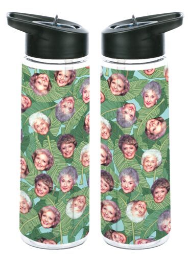 Golden Girls Characters Palm Leaf Collage 24 Oz Tritan Water Bottle