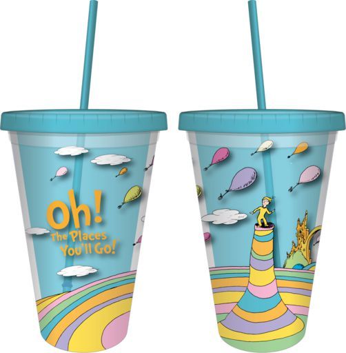 Dr Seuss OTPYG 16 Ounce Acrylic Cup with Straw