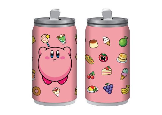 KIRBY - Food Icons 10 Oz Stainless Steel With Straw