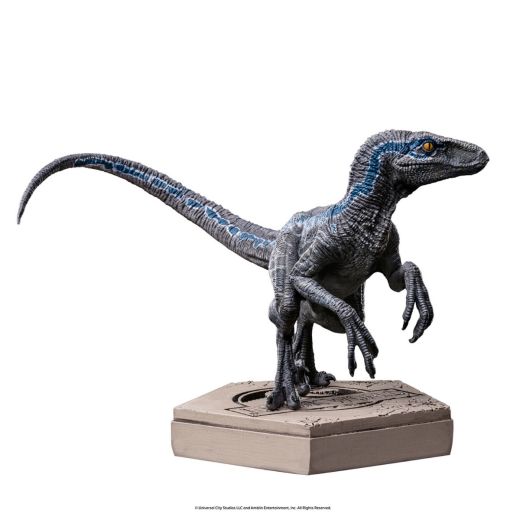 Jurassic World Icons statuette Velociraptor B Blue 7 cm