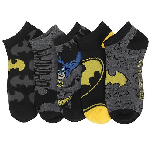 DC Comics Batman 5 Pack Womens Ankle Socks