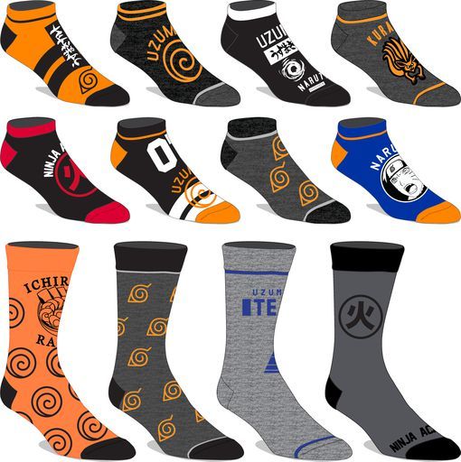Naruto 12 Days Of Socks Gift Set