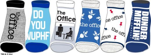 The Office Themed Womens 6 Pack Ankle Socks
