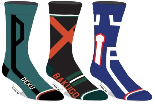 My Hero Academia Characters Mens Crew Socks