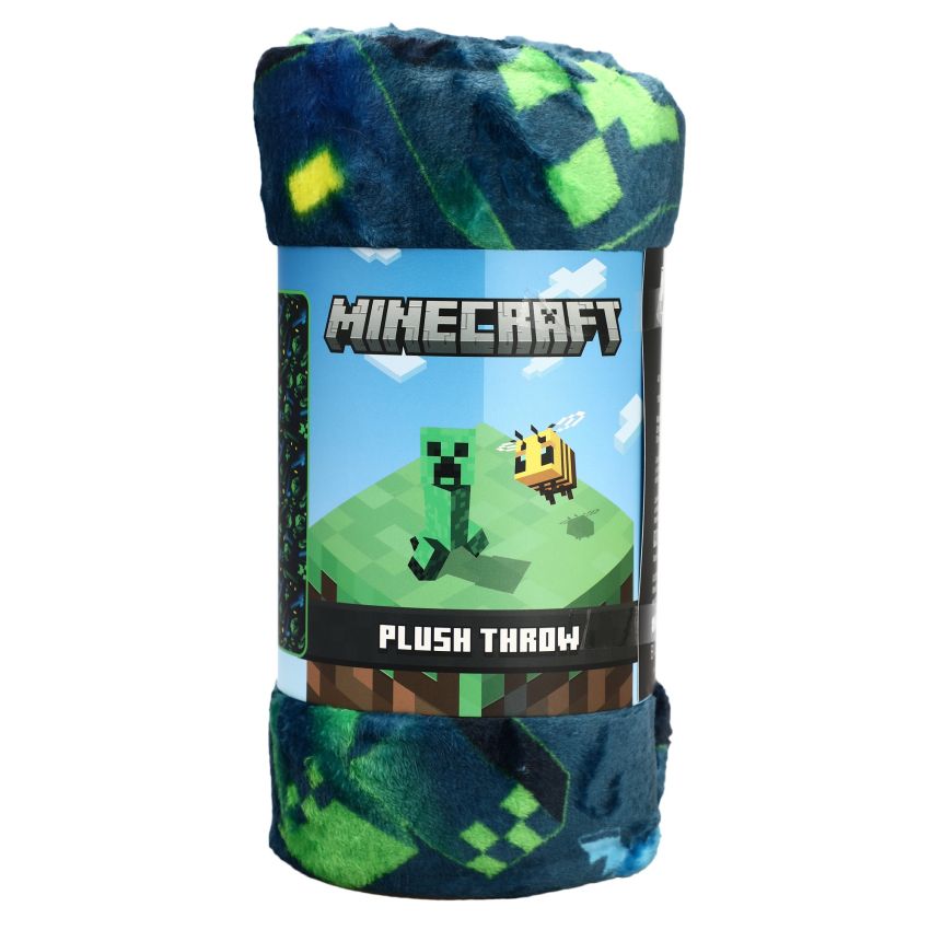Bioworld Minecraft Creeper – Set 3 Pezzi Spiaggia: Zaino, Borraccia E Cappello A Secchiello, Verde, Per Bambini 3+