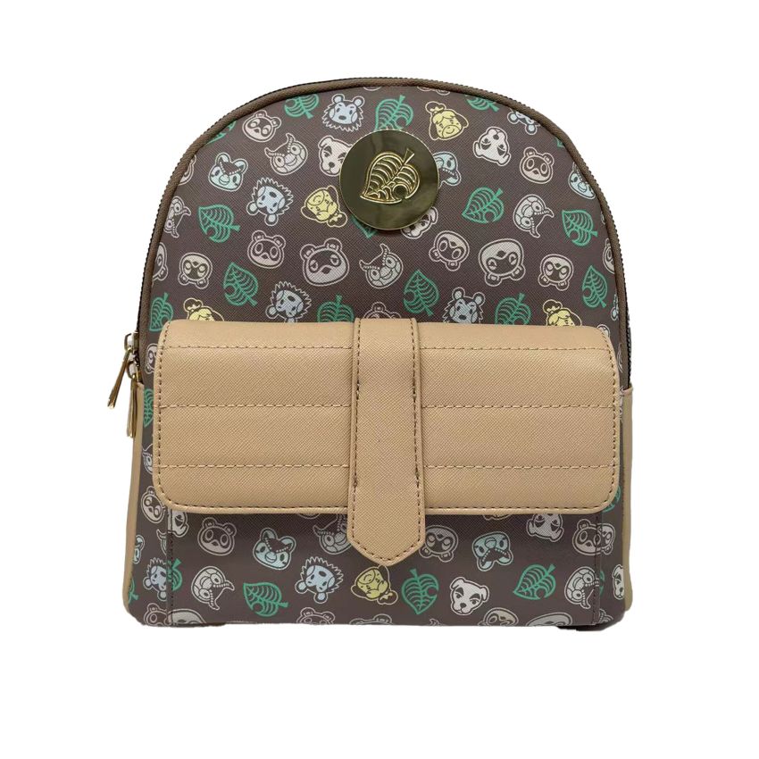 Animal Crossing Leaf Print Backpack Bioworld - New with tags ?Bioworld Animal Crossing Mini Backpack - 2022 - New! | eBay main image 4